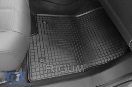 Specific rubber mats suitable for Mazda 3 2013-2018, Mazda 6 2013-2017, Mazda 6 after 2018, 4-piece set, black color-image-6228661