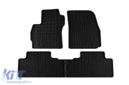 Specific rubber mats suitable for Mazda 5 2005-2010, 4-piece set, black color