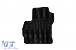 Specific rubber mats suitable for Mazda 5 2011-2018, 4-piece set, black color-image-6248705