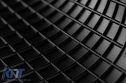 Specific rubber mats suitable for Mazda 5 2005-2010 for third row seats, 2-piece set, black color-image-6248711