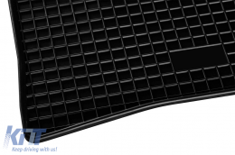 Specific rubber mats suitable for Mazda 5 2005-2010 for third row seats, 2-piece set, black color-image-6248715
