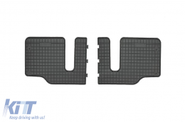 Specific rubber mats suitable for Mazda 5 2005-2010, Premacy 2005-2010 for third row seats, 2-piece set, black color - ABFMM6023925