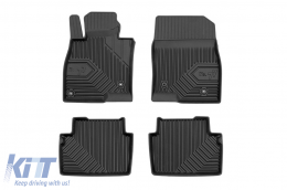 Specific rubber mats suitable for Mazda 6 after 2012, 4-piece set, black color - ABFMM6018485