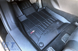 Specific rubber mats suitable for Mazda 6 III wagon 2012-2016, after 2016, 4-piece set, black color, with 24-month warranty-image-6222493