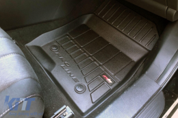 Specific rubber mats suitable for Mazda 6 III wagon 2012-2016, after 2016, 4-piece set, black color, with 24-month warranty-image-6222494