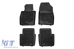 Specific rubber mats suitable for Mazda 6 sedan 2012-2023, 4-piece set, black color - ABFMM6016135