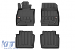 Specific rubber mats suitable for Mazda 6 sedan 2013-2018, 4-piece set, black color, with 24-month warranty from Frogum 3D ProLine series. - ABFMM6017868