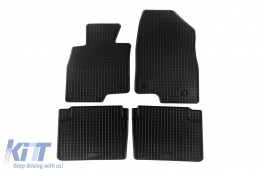 Specific rubber mats suitable for Mazda 6 sedan after 2013, Mazda 6 wagon after 2012, 4-piece set, black color - ABFMM6018939