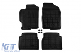 Specific rubber mats suitable for Mazda 6 2002-2012, 4-piece set, black color