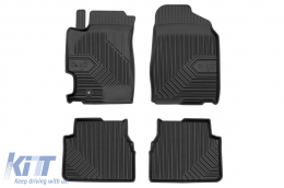 Specific rubber mats suitable for Mazda 6 2002-2008, 4-piece set, black color from Frogum No. 77 series-image-6226785