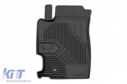 Specific rubber mats suitable for Mazda 6 2002-2008, 4-piece set, black color from Frogum No. 77 series-image-6226786