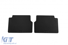 Specific rubber mats suitable for Mazda 6 2002-2008, rear, 2-piece set, black color-image-6250324