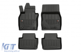 Specific rubber mats suitable for Mazda CX-30 after 2019, 4-piece set, black color, with 24-month warranty-image-6222389