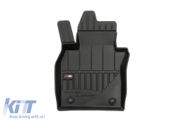 Specific rubber mats suitable for Mazda CX-30 after 2019, 4-piece set, black color, with 24-month warranty-image-6222390