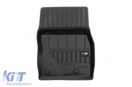 Specific rubber mats suitable for Mazda CX-30 after 2019, 4-piece set, black color, with 24-month warranty-image-6222391