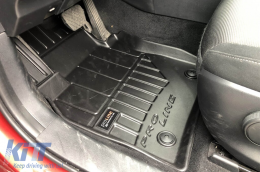 Specific rubber mats suitable for Mazda CX-30 after 2019, 4-piece set, black color, with 24-month warranty-image-6222393