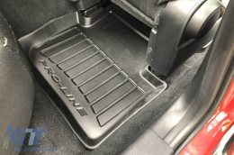 Specific rubber mats suitable for Mazda CX-30 after 2019, 4-piece set, black color, with 24-month warranty-image-6222396