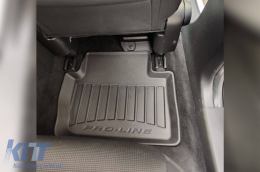 Specific rubber mats suitable for Mazda CX-30 after 2019, 4-piece set, black color, with 24-month warranty-image-6222399