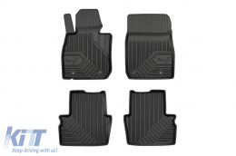Specific rubber mats suitable for Mazda CX-3 after 2015, 4-piece set, black color - ABFMM6018439