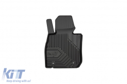 Specific rubber mats suitable for Mazda CX-3 after 2015, 4-piece set, black color-image-6226801