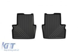 Specific rubber mats suitable for Mazda CX-3 after 2015, 4-piece set, black color-image-6226803
