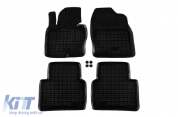 Specific rubber mats suitable for Mazda CX-5 after 2017, 4-piece set, black color - ABFMM6016140