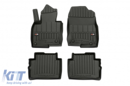 image-14-Specific rubber mats suitable for Mazda CX-5 after 2017, 4-piece set, black color, with 24-month warranty