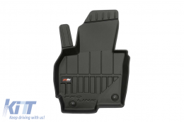 Specific rubber mats suitable for Mazda CX-5 2012-2017, 4-piece set, black color, with 24-month warranty from Frogum 3D ProLine series.-image-6222470