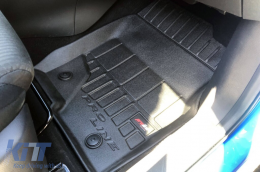 Specific rubber mats suitable for Mazda CX-5 2012-2017, 4-piece set, black color, with 24-month warranty from Frogum 3D ProLine series.-image-6222474