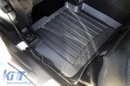 Specific rubber mats suitable for Mazda CX-5 2012-2017, 4-piece set, black color, with 24-month warranty from Frogum 3D ProLine series.-image-6222475