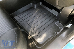 Specific rubber mats suitable for Mazda CX-5 2012-2017, 4-piece set, black color, with 24-month warranty from Frogum 3D ProLine series.-image-6222476