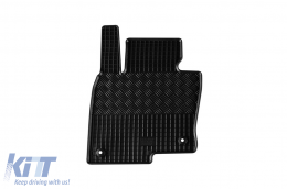 Specific rubber mats suitable for Mazda CX-5 2017-2022, CX-5 after 2022, 4-piece set, black color-image-6249633