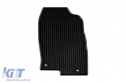 Specific rubber mats suitable for Mazda CX-5 2017-2022, CX-5 after 2022, 4-piece set, black color-image-6249634