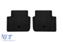 Specific rubber mats suitable for Mazda CX-5 2017-2022, CX-5 after 2022, 4-piece set, black color-image-6249635