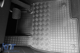 Specific rubber mats suitable for Mazda CX-5 2017-2022, CX-5 after 2022, 4-piece set, black color-image-6249636