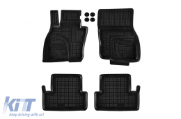 image-61-Specific rubber mats suitable for Mazda CX-60 PHeV, MHeV, AWD, RWD after 2022, 4-piece set, black color
