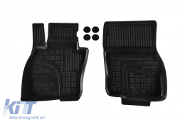 Specific rubber mats suitable for Mazda CX-60 PHeV, MHeV, AWD, RWD after 2022, 4-piece set, black color-image-6214471