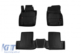 image-3-Specific rubber mats suitable for Mazda CX-60 after 2022, 3-piece set, black color, with 24-month warranty