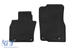 Specific rubber mats suitable for Mazda CX-60, PHEV after 2022, 4-piece set, black color-image-6250197