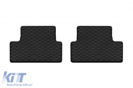 Specific rubber mats suitable for Mazda CX-60, PHEV after 2022, 4-piece set, black color-image-6250198
