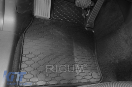 Specific rubber mats suitable for Mazda CX-60, PHEV after 2022, 4-piece set, black color-image-6250199