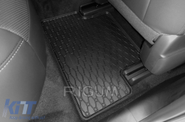Specific rubber mats suitable for Mazda CX-60, PHEV after 2022, 4-piece set, black color-image-6250201