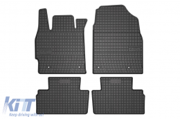 Specific rubber mats suitable for Mazda CX-7 2006-2009, 4-piece set, black color from Frogum El Toro series - ABFMM6019315