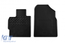 Specific rubber mats suitable for Mazda CX-7 after 2007, 4-piece set, black color-image-6248725