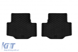 Specific rubber mats suitable for Mazda CX-80 after 2025, 4-piece set, black color-image-6250296