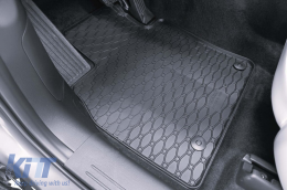 Specific rubber mats suitable for Mazda CX-80 after 2025, 4-piece set, black color-image-6250299