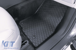 Specific rubber mats suitable for Mazda CX-80 after 2025, 4-piece set, black color-image-6250300