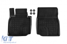 Specific rubber mats suitable for Mazda MX-30 EV version after 2020, 4-piece set, black color-image-6214464