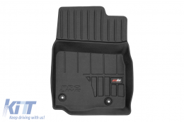 Specific rubber mats suitable for Mazda MX-30 after 2021, 4-piece set, black color, with 24-month warranty-image-6223508