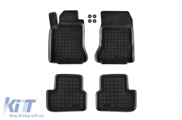 image-39-Specific rubber mats suitable for Mercedes A class W176, GLA 2012-2019, 4-piece set, black color